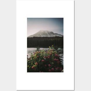 Mount Rainier Reflection Lake Posters and Art